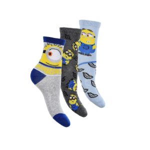 3 paar sokken Minions - maat 23/26